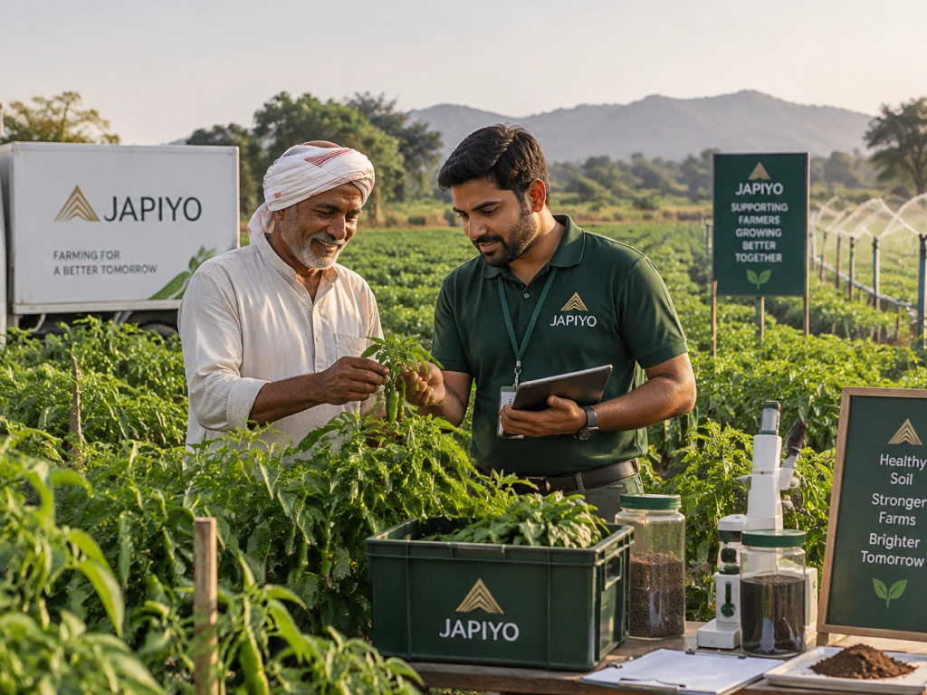 Farmer partnership support for Japiyo Contract Farming.