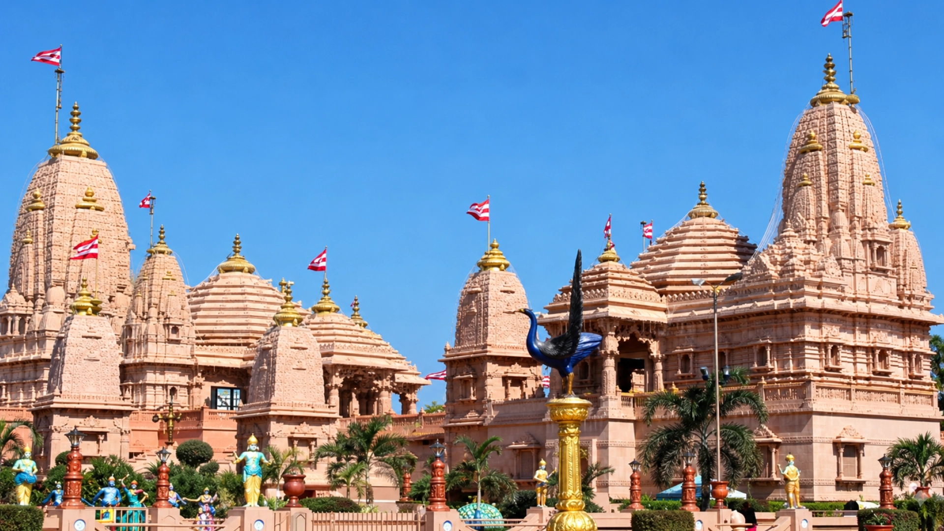 Nilkanth Dham, Poicha location background