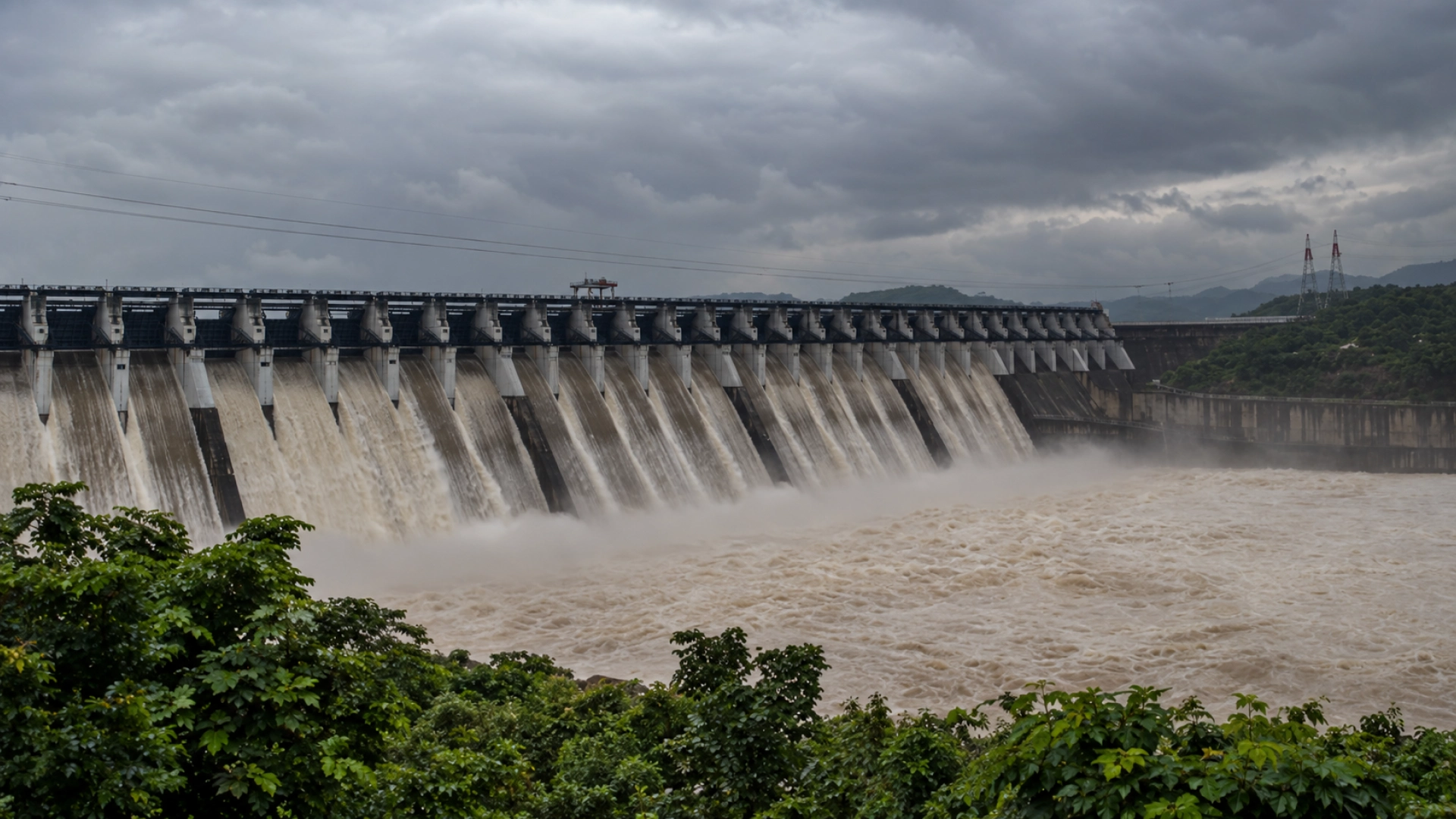 Sardar Sarovar Dam location background